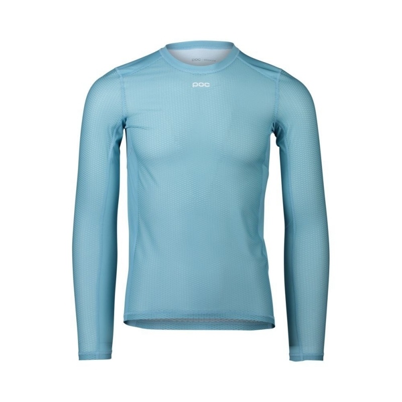 Cyklistický dres POC Essential Layer LS jersey Light Basalt Blue - Cyklistický dres POC Essential Layer LS jersey Light Basalt Blue