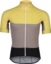 Cyklistický dres POC Essential Road Light Jersey Sulfur Yellow/Sandstone Beige