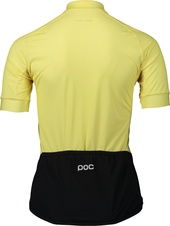 Dámský cyklistický dres POC W's Essential Road Logo jersey Lt Sulfur Yellow/Sulfur Yellow - Dámský cyklistický dres POC W's Essential Road Logo jersey Lt Sulfur Yellow/Sulfur Yellow