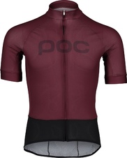 Dámský cyklistický dres POC W's Essential Road Logo jersey Propylene Red/Dk Propylene Red L