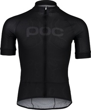 Dámský cyklistický dres POC W's Essential Road Logo jersey Uranium Black/Uranium Black