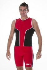 iSinglet men's Red / Black / White