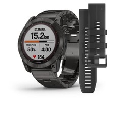 Garmin Fenix 7X PRO Sapphire Solar, Titan Carbon Gray / Titan Carbon Gray Band