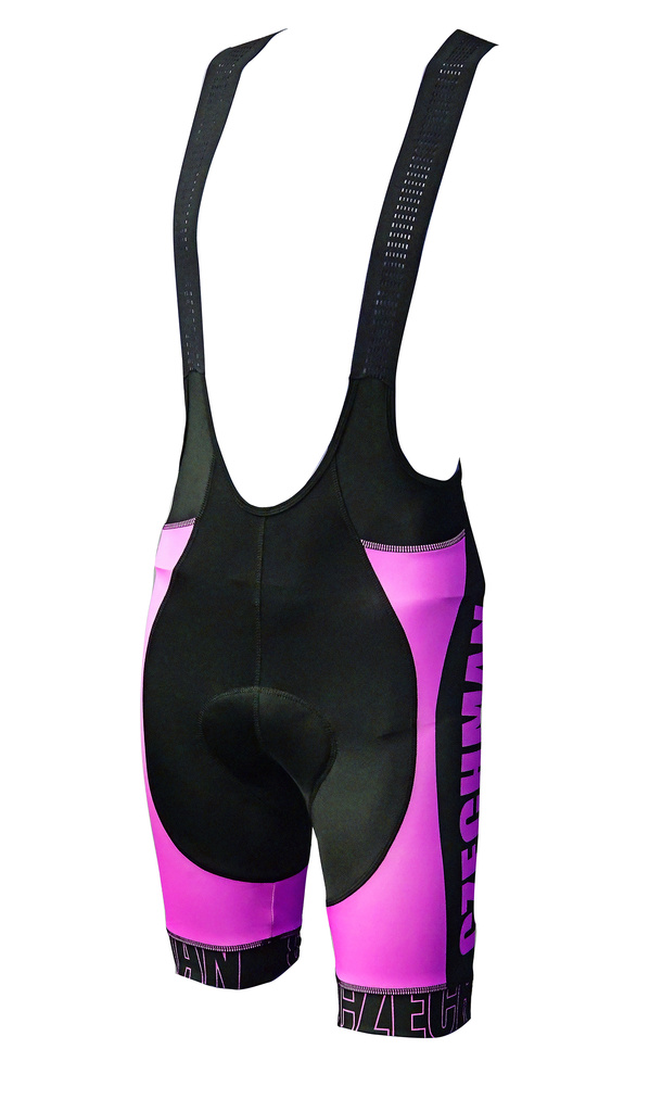 Cyklistické kraťasy s laclem - Růžová