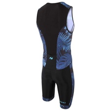 Pánská triatlonová kombinéza Zone3 ACTIVATE+ TROPICAL PALM SLEEVELESS TRISUIT  - Navy/Blue - Pánská triatlonová kombinéza Zone3 ACTIVATE+ TROPICAL PALM SLEEVELESS TRISUIT  - Navy:Blue 2