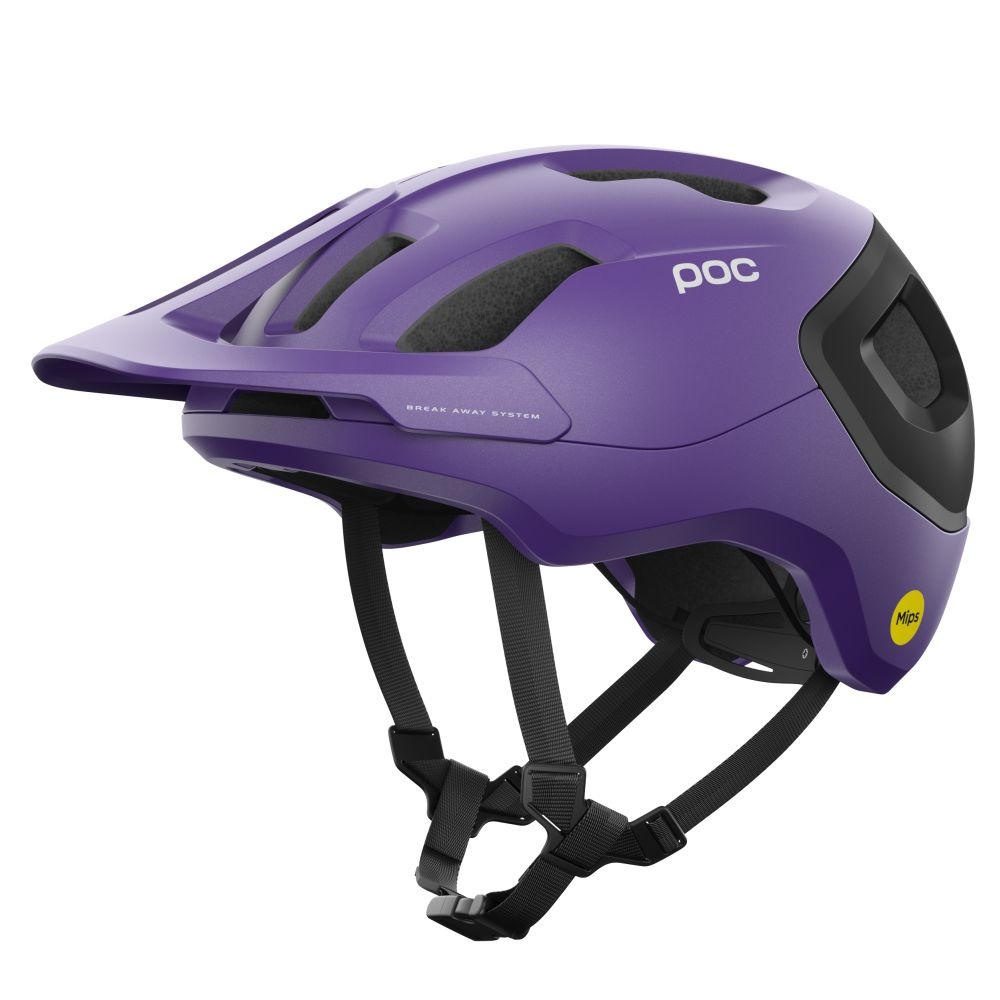 Cyklistická helma POC Axion Race MIPS Sapphire Purple/Uranium Black Metallic/Matt - axion-race-mips-sapphire-purple-uranium-black-metallic-matt-xsm