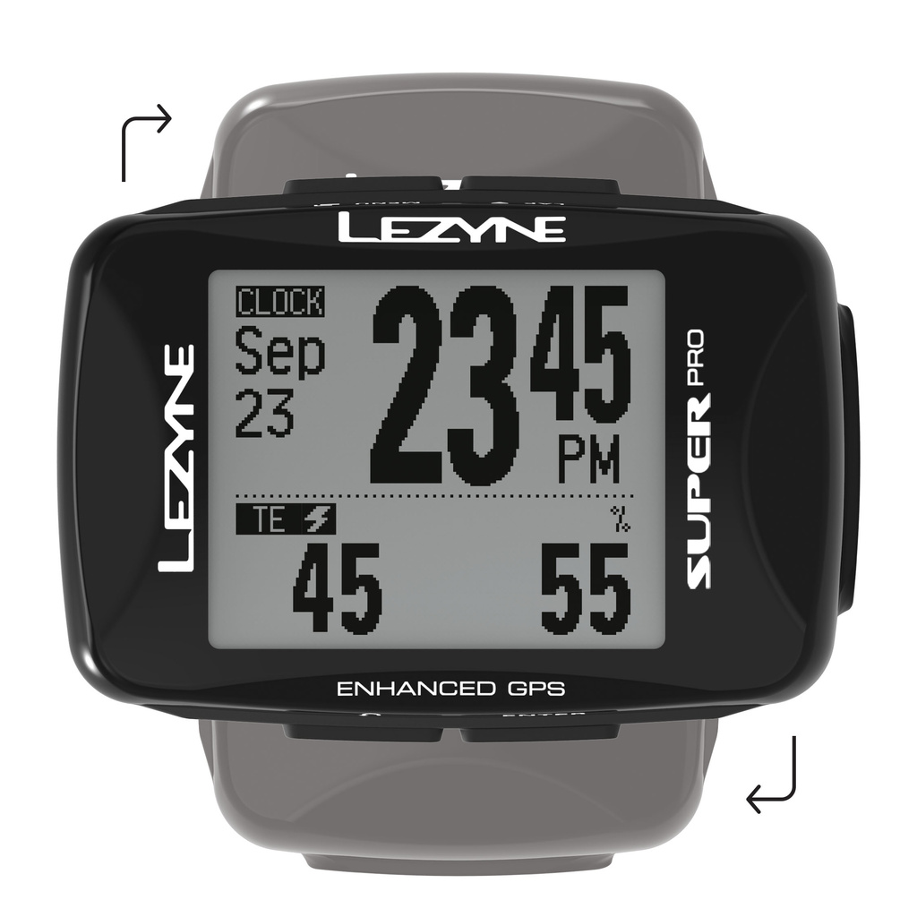 GPS cyklopočítač Lezyne SUPER PRO GPS BLACK - super-pro-gps-black