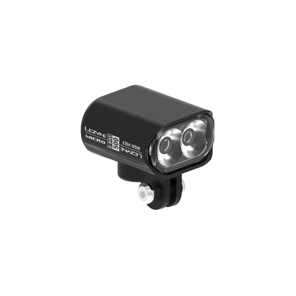 Přední světlo Lezyne EBIKE MICRO DRIVE 500 HIGH VOLT BLACK - ebike-micro-drive-500-high-volt-black