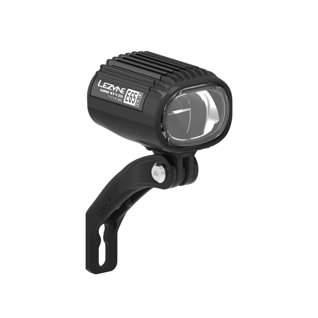 Přední světlo Lezyne EBIKE MINI STVZO E65 BLACK - ebike-mini-stvzo-e65-black