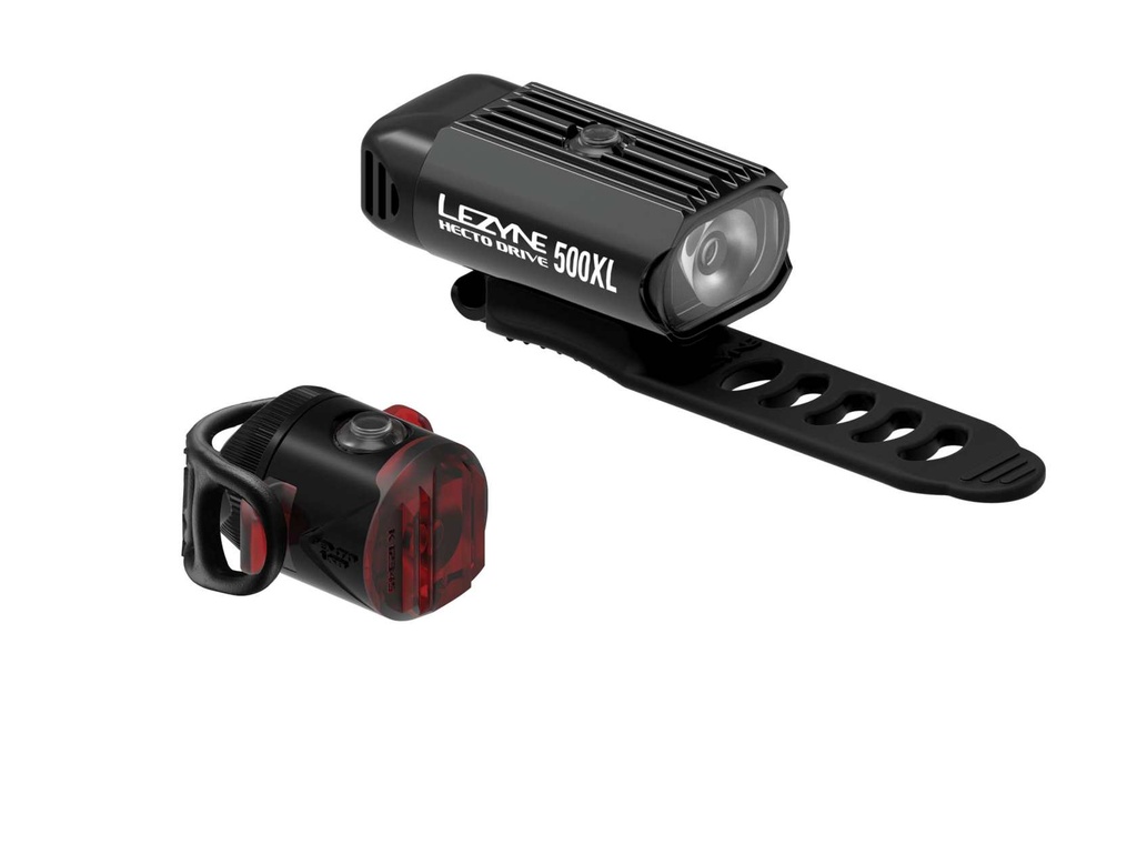Přední světlo Lezyne HECTO DRIVE 500XL / FEMTO USB PAIR BLACK / BLACK - hecto-drive-500xl-femto-usb-pair-black-black