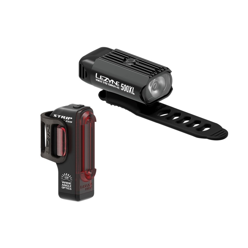 Přední světlo Lezyne HECTO DRIVE 500XL / STRIP PAIR BLACK / BLACK - hecto-drive-500xl-strip-pair-black-black