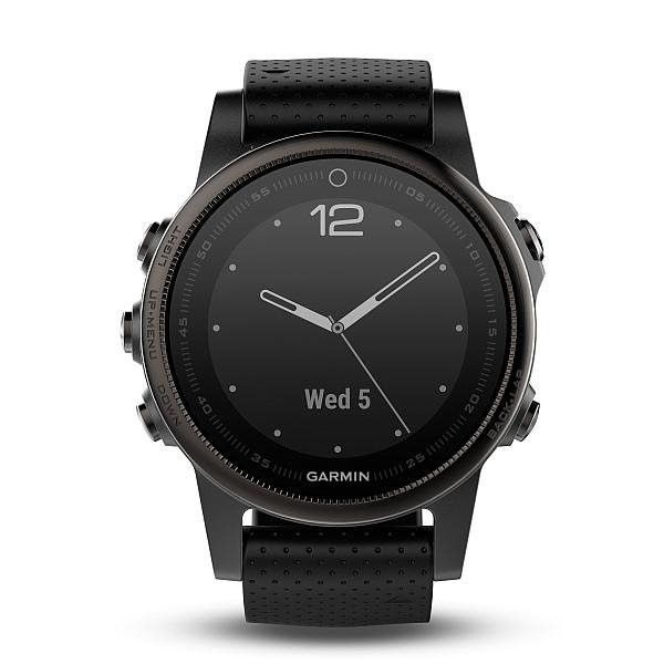 Garmin Fenix 5S Sapphire Black Optic, Black band