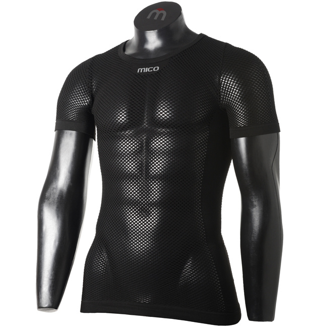Funkční triko Mico UNISEX HALF SLVS R/NECK SHIRT LIGHT SKIN, NERO, II - unisex-half-slvs-r-neck-shirt-light-skin-nero-ii