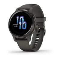 Garmin Venu 2S Slate/Graphite Silicone Band - venu 2s black