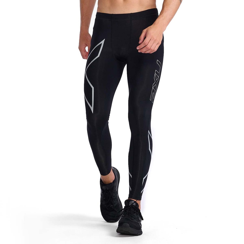Pánské kompresní legíny 2XU Black/Silver - MA3849b-BLKSIL_1