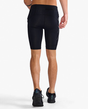 Pánské lehké kompresní kraťasy 2XU Black/ Black Reflective - MA5331b-BLKBRF_2