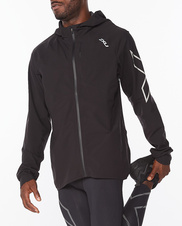 Pánská lehká bunda 2XU Black/Silver Reflective - MR6499a-BLKSRF_4