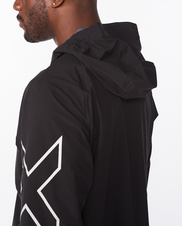 Pánská lehká bunda 2XU Black/Silver Reflective - MR6499a-BLKSRF_6