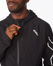 Pánská lehká bunda 2XU Black/Silver Reflective - MR6499a-BLKSRF_5