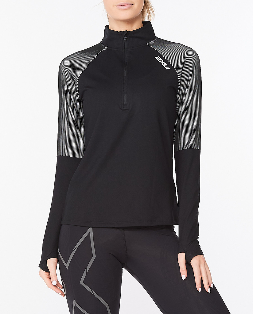 Dámská lehká bunda 2XU Black/Silver Reflective vel S - WR6563a-BLKSRF_1