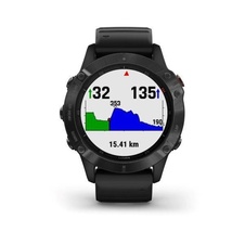 Garmin Fenix 6 PRO Glass, Black/Black Band (MAP/Music)