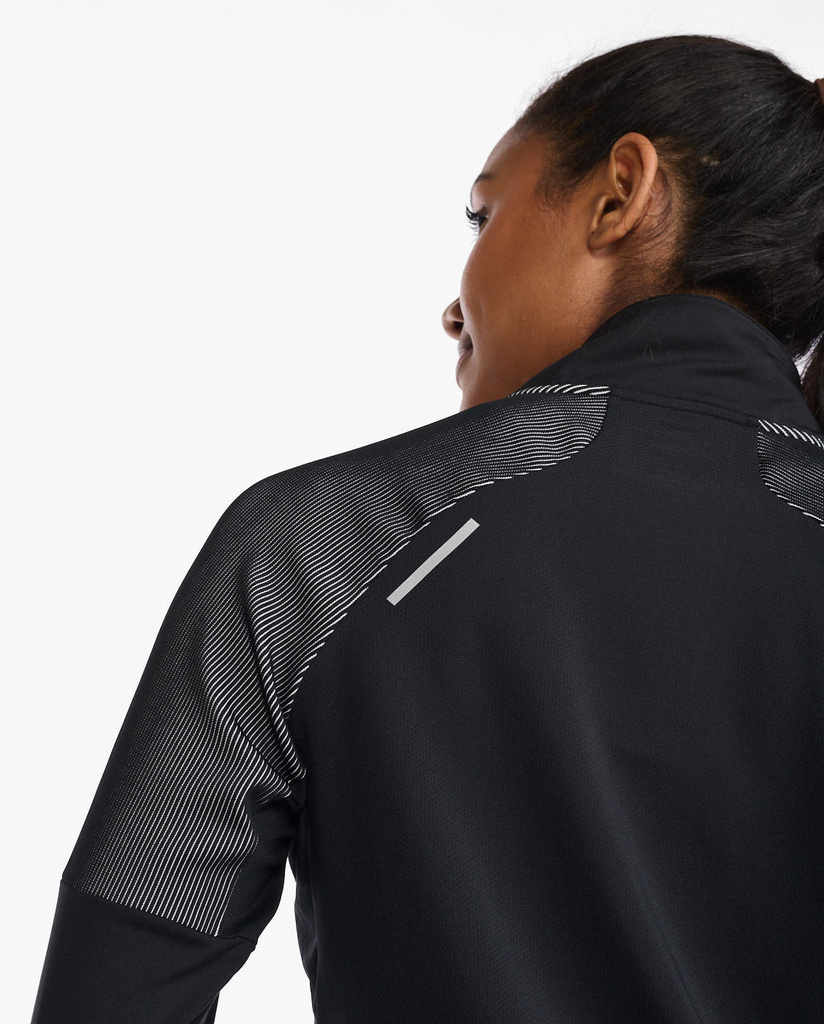 Dámská lehká mikina 2XU Black/Silver Reflective - WR6674a-BLKSRF_5