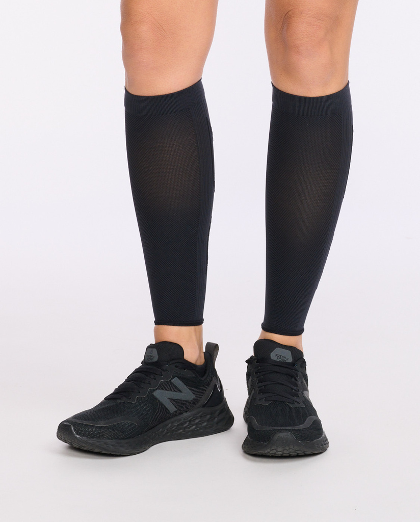 Kompresní lýtkové rukávy 2XU Black/Black - UA5458b-TTMBLK_1
