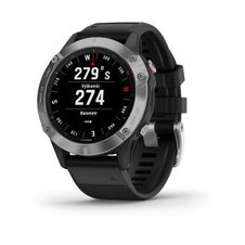 Garmin Fenix 6 Glass, Silver/Black Band