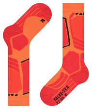 Ponožky Falke SK2 Kids flash orange - 1328472-62d8c2b30fa2c