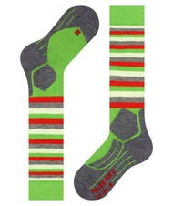 Ponožky Falke SK2 Stripes Kids vivid green 27-30 - 1328584-62d8c3014360b