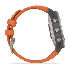 Garmin Fenix 6 PRO Sapphire, Titanium/Orange Band (MAP/Music)