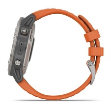 Garmin Fenix 6 PRO Sapphire, Titanium/Orange Band (MAP/Music)