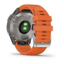 Garmin Fenix 6 PRO Sapphire, Titanium/Orange Band (MAP/Music)