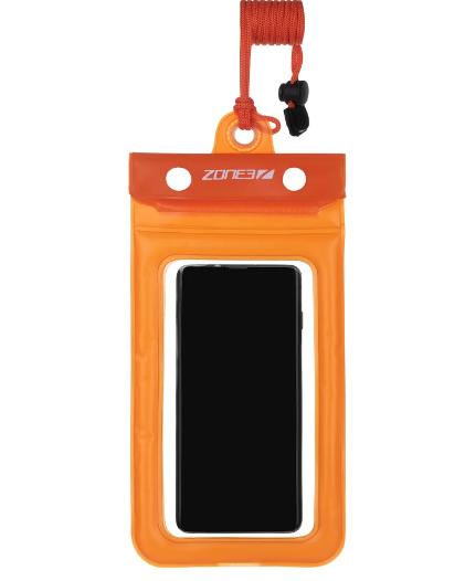 Zone3 WATERPROOF PHONE POUCH - Clear/Orange - OS - Výstřižek
