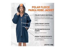Zone3 Polar Fleece Parka Robe Jacket / Black/Grey  - 1656-2_21616-2-71rohmmog1l-ac-ux679