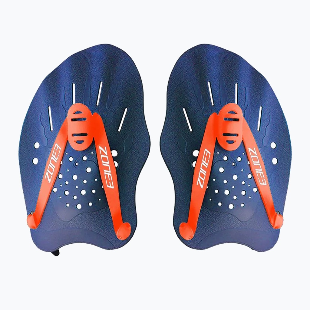 Zone3 Ergo Hand Paddles - BLUE/ORANGE - OS - padla-zone3-ergo-navy-blue-sa19epad113-445557