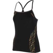 Zone 3 Dámské Iconic Tankini / Black/Grey/Gold  - Zone3-Women-s-Iconic-Tankini-Tankini-Black-Grey-Gold-2020-SW20WITNK101-32