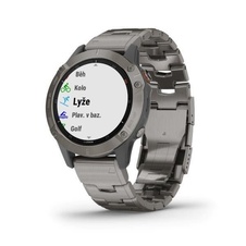 Garmin Fenix 6 PRO Sapphire, Titanium/Titanium Band (MAP/Music)