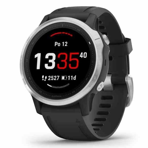 Garmin Fenix 6S Glass Silver/Black Band