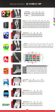 Trail Under Control Pirate 3/4 W - compressport-tabulka-velikosti