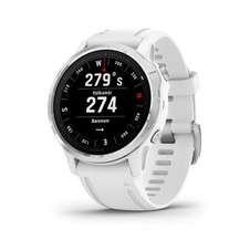 Garmin Fenix 6S Glass, Silver/White Band