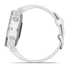 Garmin Fenix 6S Glass, Silver/White Band