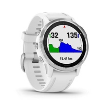 Garmin Fenix 6S Glass, Silver/White Band