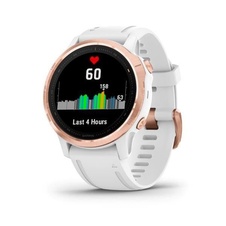 Garmin Fenix 6S PRO Glass, RoseGold/White Band (MAP/Music)