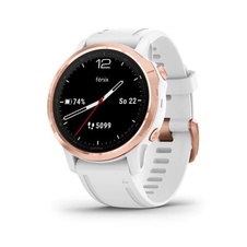 Garmin Fenix 6S PRO Glass, RoseGold/White Band (MAP/Music)