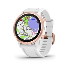 Garmin Fenix 6S PRO Glass, RoseGold/White Band (MAP/Music)