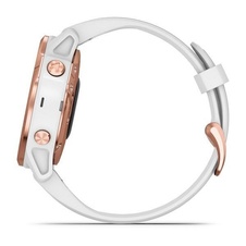 Garmin Fenix 6S PRO Glass, RoseGold/White Band (MAP/Music)