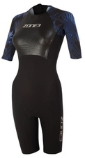 Dámský triatlonový dres Zone3 Shortsleeve Swimskin BLACK/BLUE - zone3-swimskin-shortsleeve-womens-cutout-front_1_