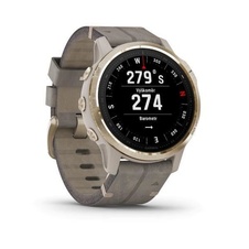 Garmin Fenix 6S PRO Sapphire, Gold/Suede Band (MAP/Music)