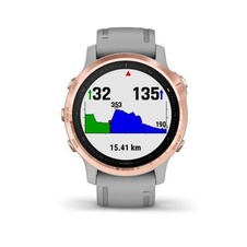 Garmin Fenix 6S PRO Sapphire, RoseGold/Gray Band (MAP/Music)